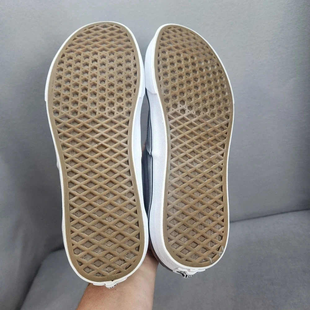 Vans Era 59 Frost Gray Tan Leather Accents Skate Shoes Mens 11